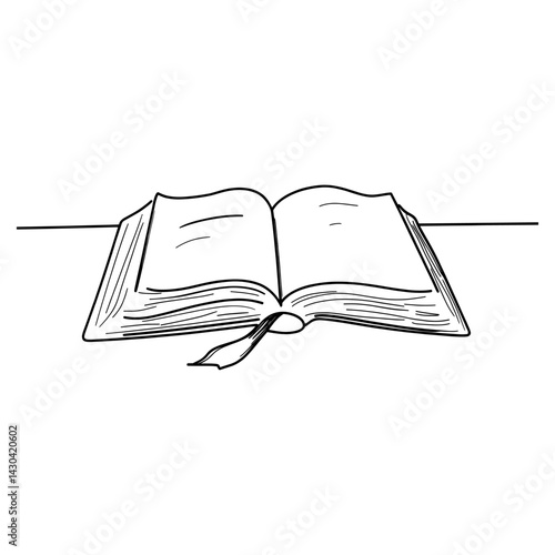 Open Book drawing book art vector