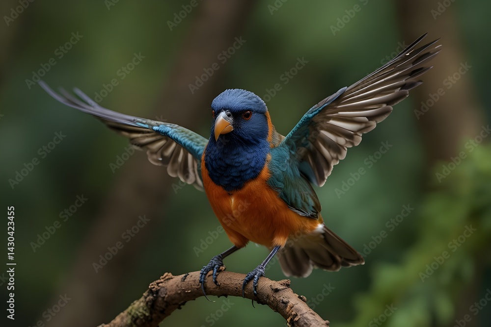 Obraz premium male kingfisher on a branch