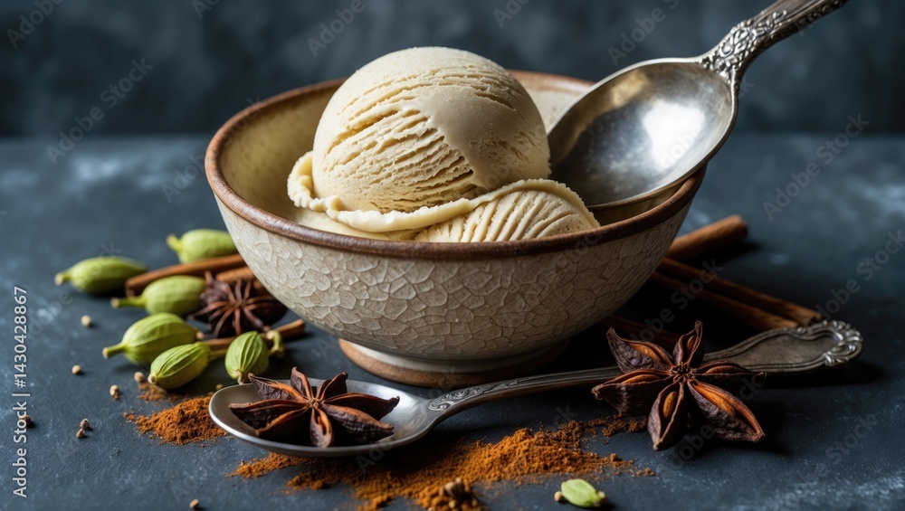 Scrumptious masala chai ice cream Scrumptious masala chai ice cream