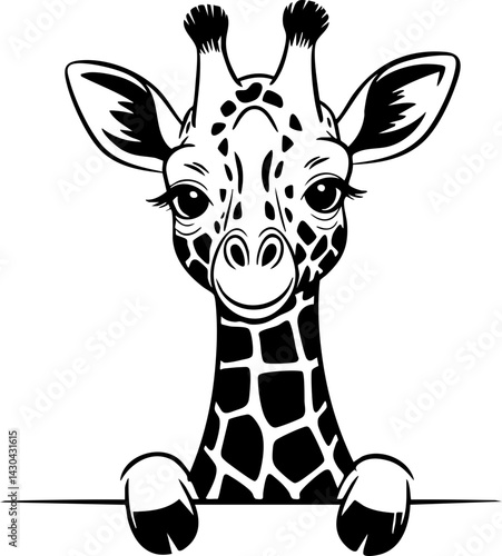 Cute Giraffe Vector Illustration