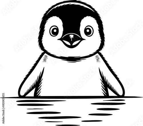 Adorable Penguin Vector Illustration