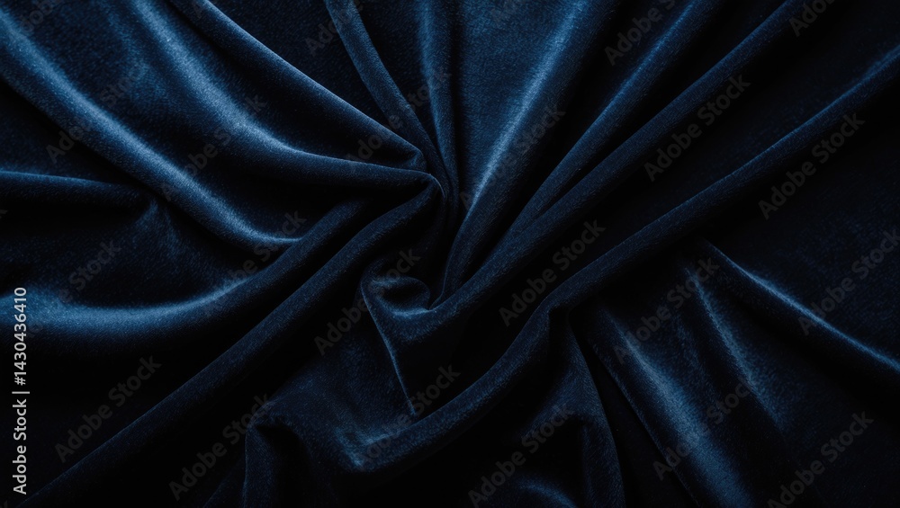 Fototapeta premium Elegant black velvet backdrop with a focus on texture and glamour