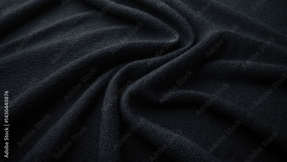Fototapeta premium Luxurious velour texture with a black fluffy background