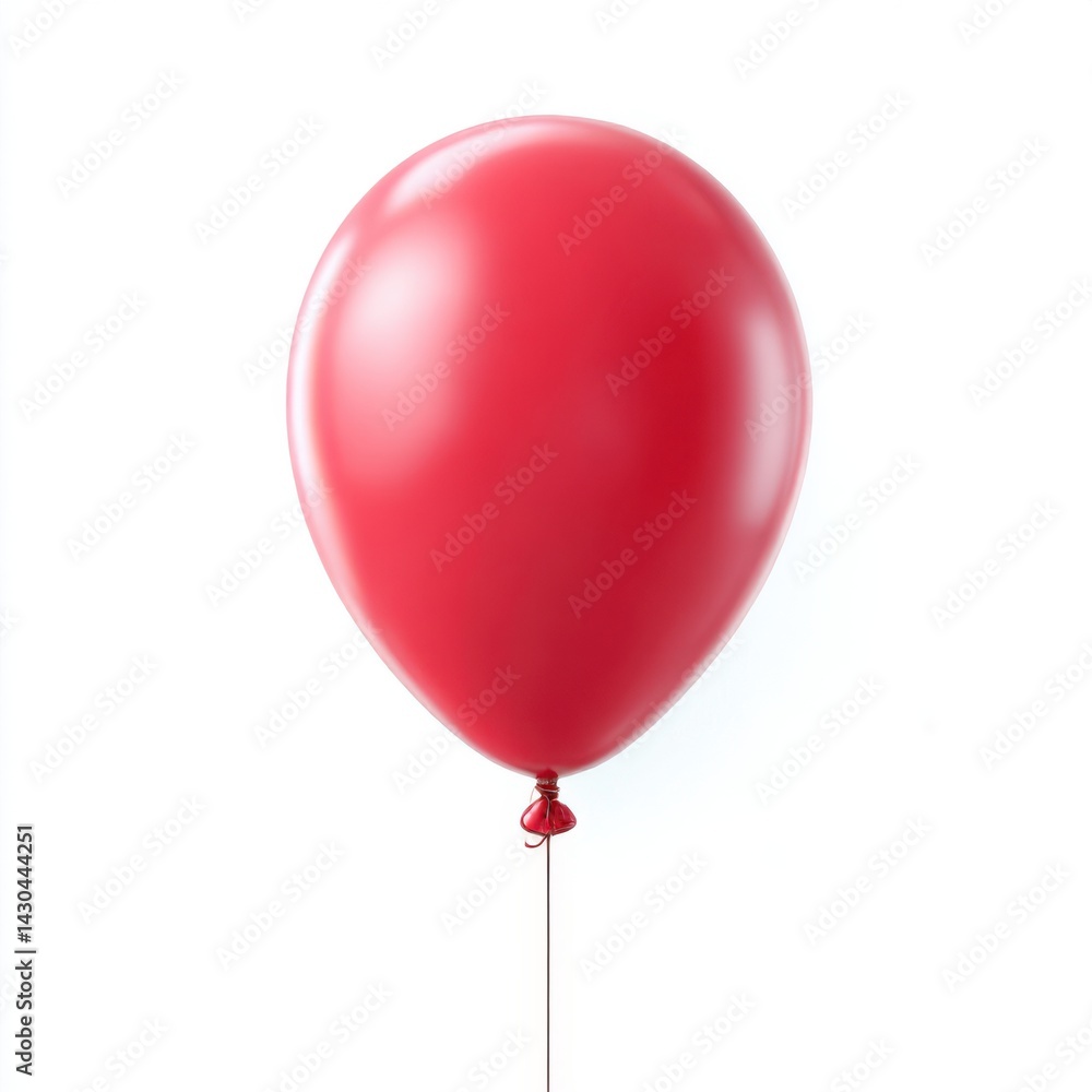 Single red balloon floating Single red balloon floating