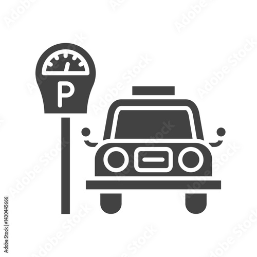 Parking Meter icon vector image. Suitable for mobile apps, web apps and print media.