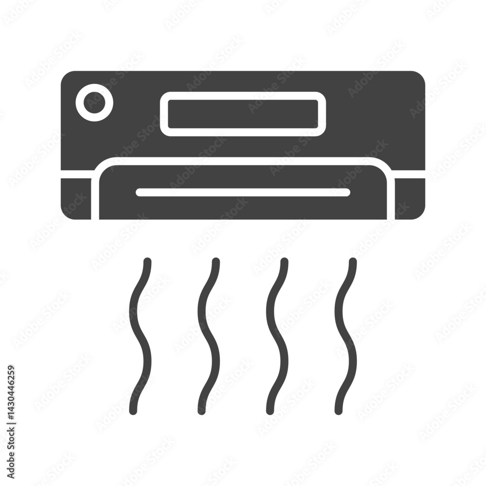 Air Conditioner icon vector image. Suitable for mobile apps, web apps and print media. Air Conditioner icon vector image. Suitable for mobile apps, web apps and print media.