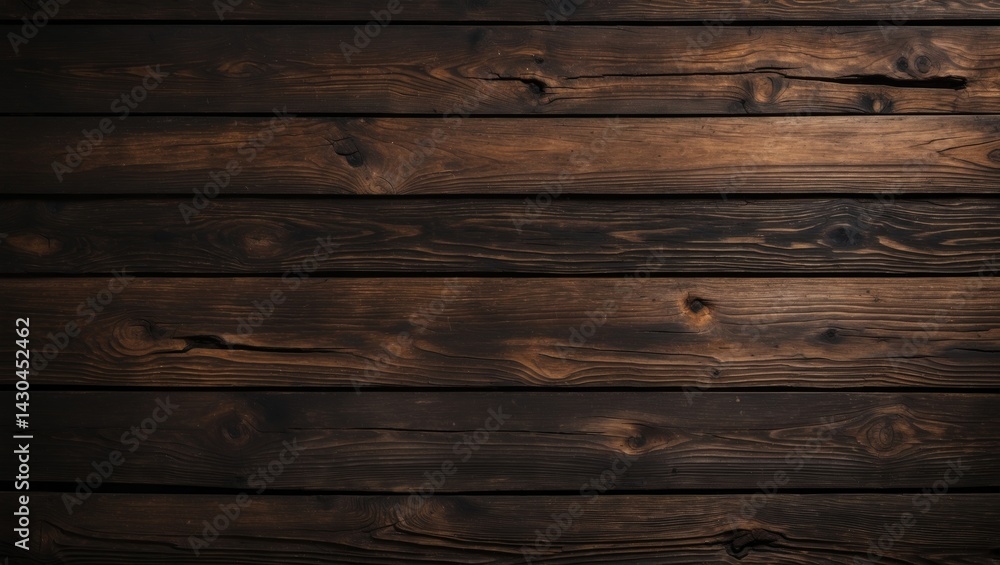 Naklejka premium Retro brown wooden plank surface