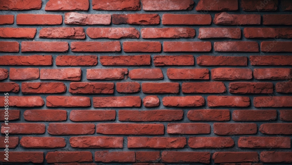 Obraz premium Fresh red brick wall surface