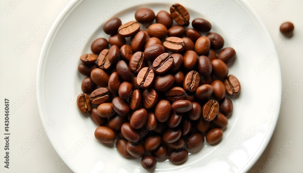 Set of fresh roasted coffee beans isolated on white background. Set of fresh roasted coffee beans isolated on white background.
