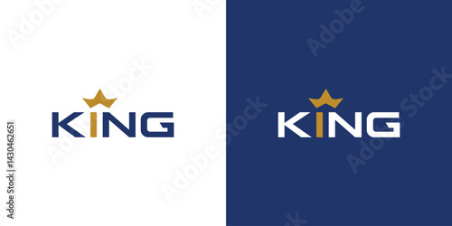 Free Download The King logo design is uniquely modern and professional - GFXLoad