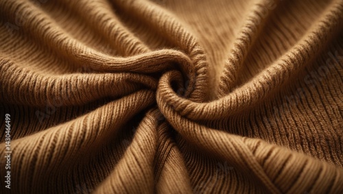 Obraz na płótnie Wool texture background in close-up. Folds of material in waves. Winter sweater fibers knitted. w salonie