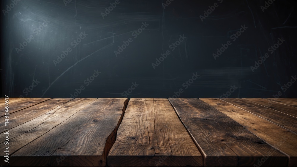 wooden tabletop and shadowy area