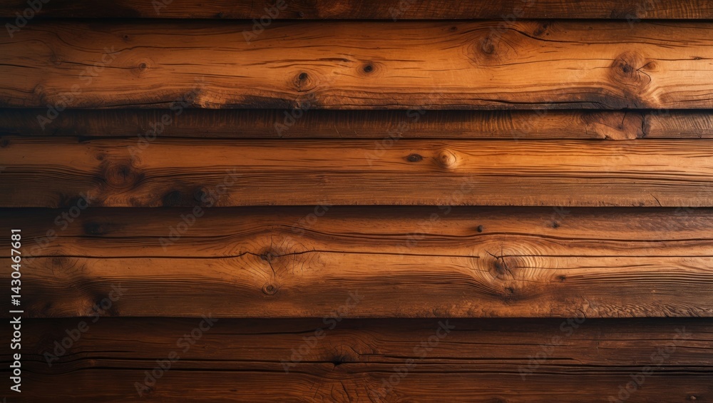 Wooden logs forming a wall. Detailed view of two logs in a log house texture
