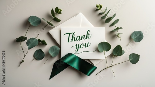 Thank You Card: A Colorful Appreciation Letter with Handwritten Text and Decorative Elements