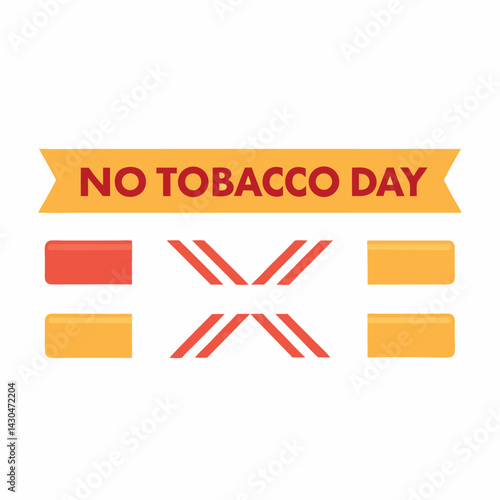  No tobacco day vector illustration.
