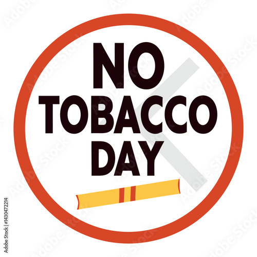  No tobacco day vector illustration.
