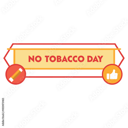  No tobacco day vector illustration.
