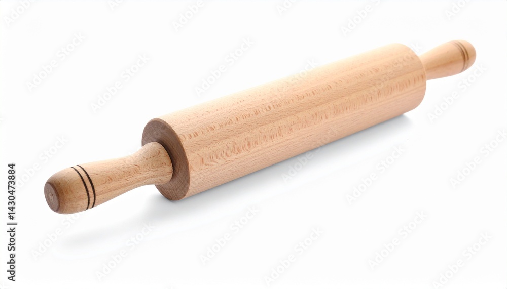 rolling pin on white background rolling pin on white background