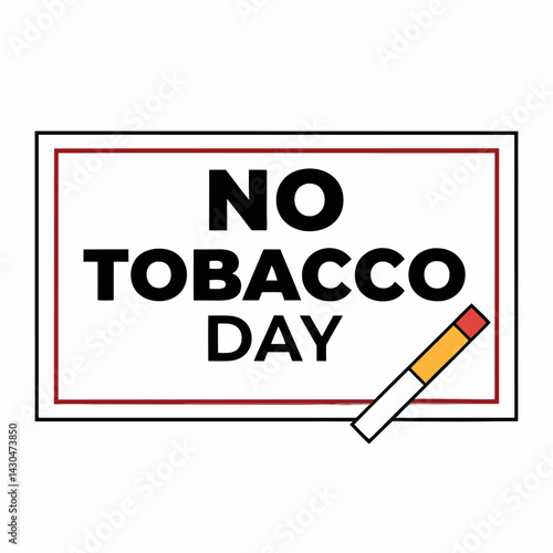 No tobacco day vector illustration.
