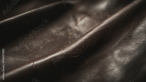 worn black leather texture