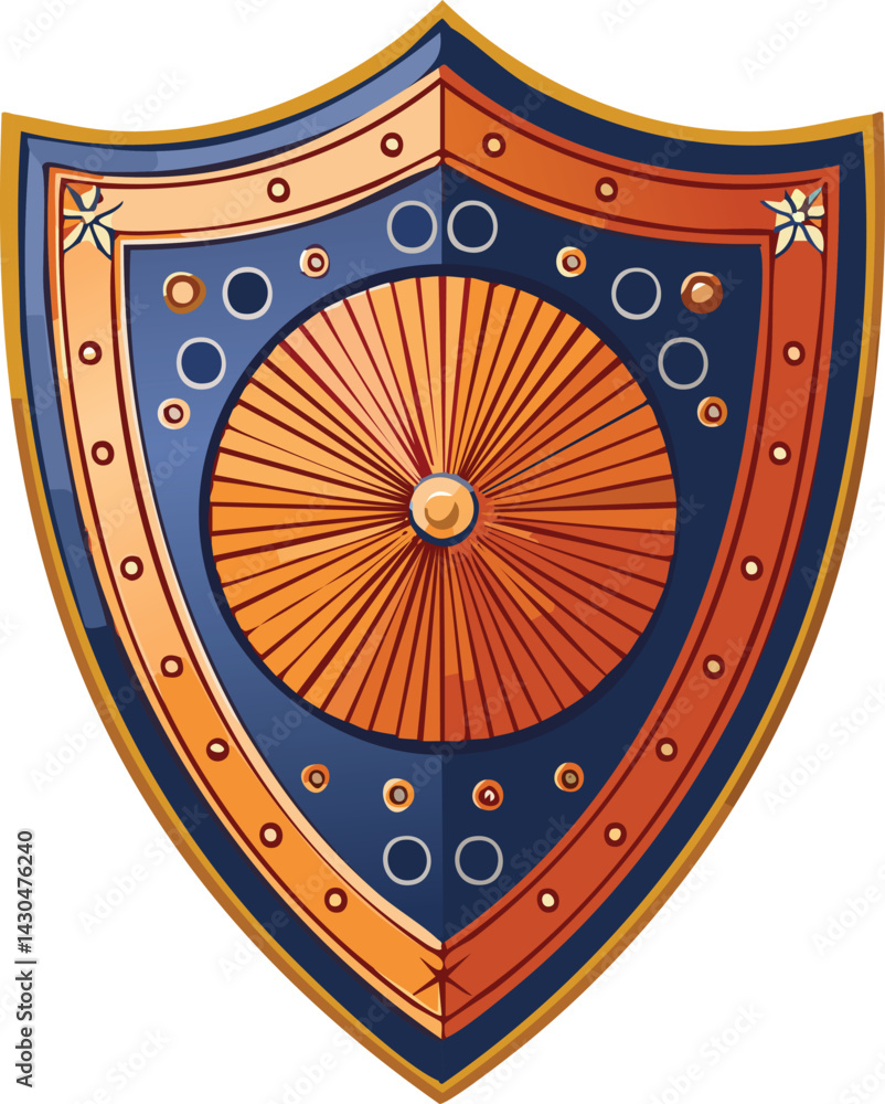 Obraz premium shield with art