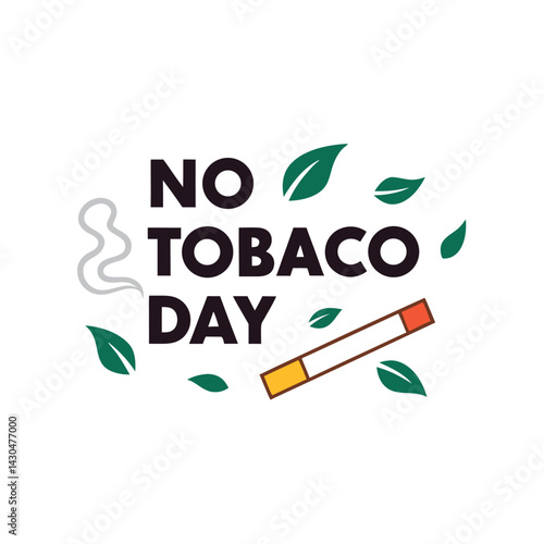  No tobacco day vector illustration.
