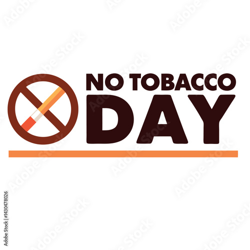 No tobacco day vector illustration.
