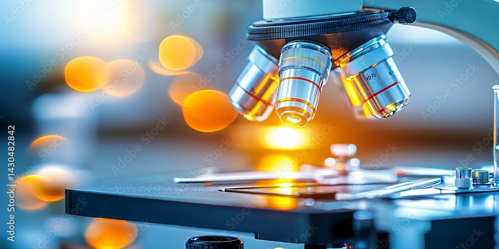 Professional Microscope Objective Lenses with Blurred Background and Soft Lighting for Scientific Research and Laboratory Use Professional Microscope Objective Lenses with Blurred Background and Soft Lighting for Scientific Research and Laboratory Use