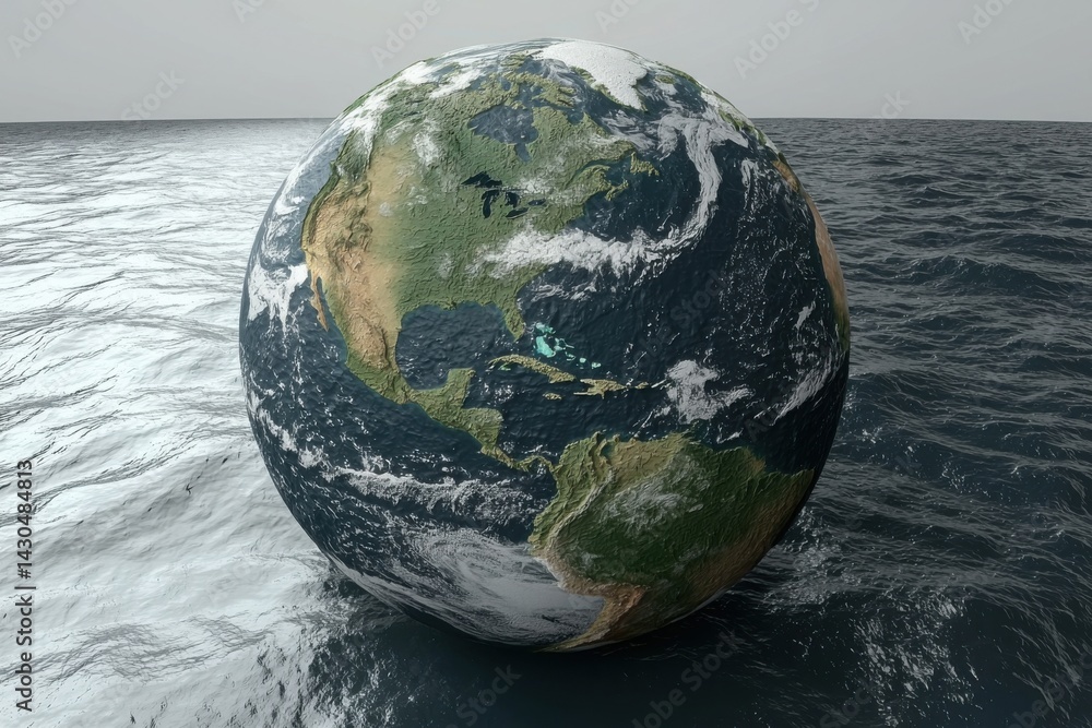 Fototapeta premium Earth Adrift Climate Impact