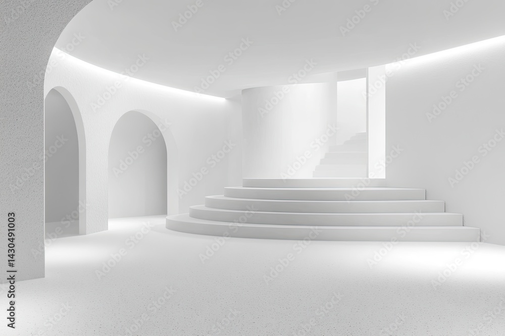 Empty White Modern Architecture Empty White Modern Architecture