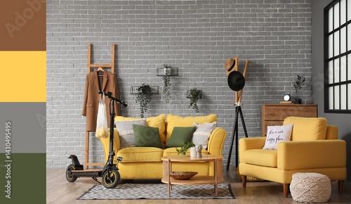 Interior of living room wit...