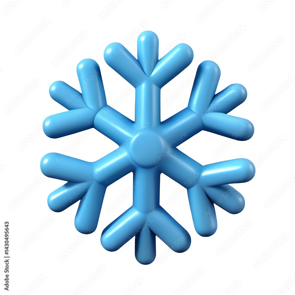 Playful Blue Snowflake Graphic Design Playful Blue Snowflake Graphic Design