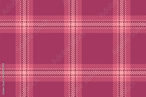 Elegant pink and mauve plaid pattern.  Perfect for textile design, fashion, and branding projects.  Subtle texture adds depth, creating a sophisticated and versatile background.