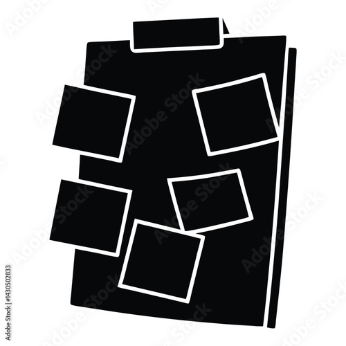Blank photo frames and polaroids on a white background offer empty space for your pictures and photography