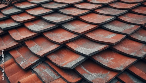 Seamless roof surface with high-resolution texture