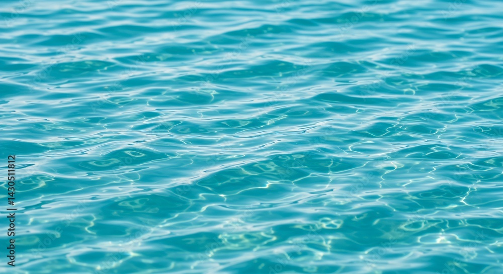 Serene Aqua Marine Water Texture: Rippling Surface of Calm Ocean, Abstract Background Serene Aqua Marine Water Texture: Rippling Surface of Calm Ocean, Abstract Background