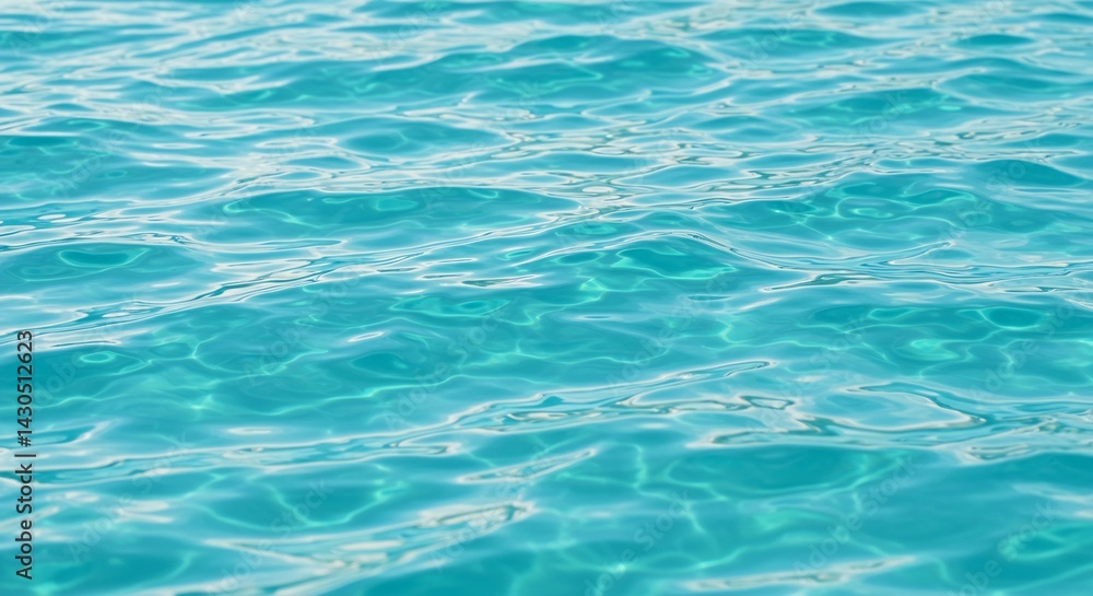 Turquoise Ocean Water Texture, Rippling Surface, Summer Seascape Background, Clear Blue Water Turquoise Ocean Water Texture, Rippling Surface, Summer Seascape Background, Clear Blue Water