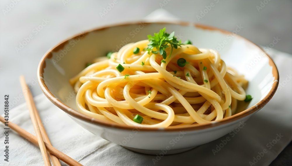 Raw Soba Noodles on a white Raw Soba Noodles on a white