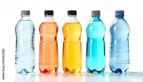 Wallpaper Mural sports water bottles Isolated on white background Torontodigital.ca