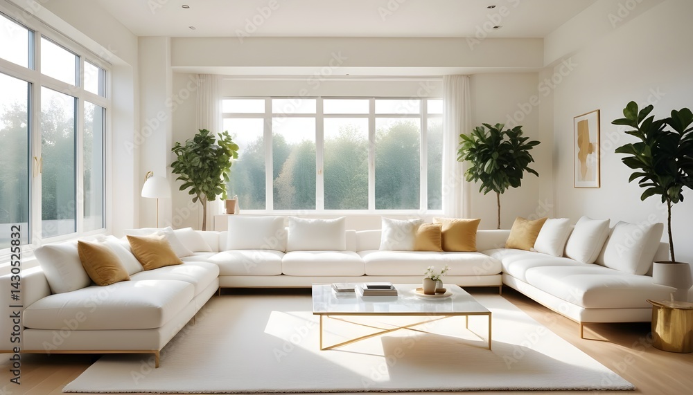 Fototapeta premium interior modern design room 3d