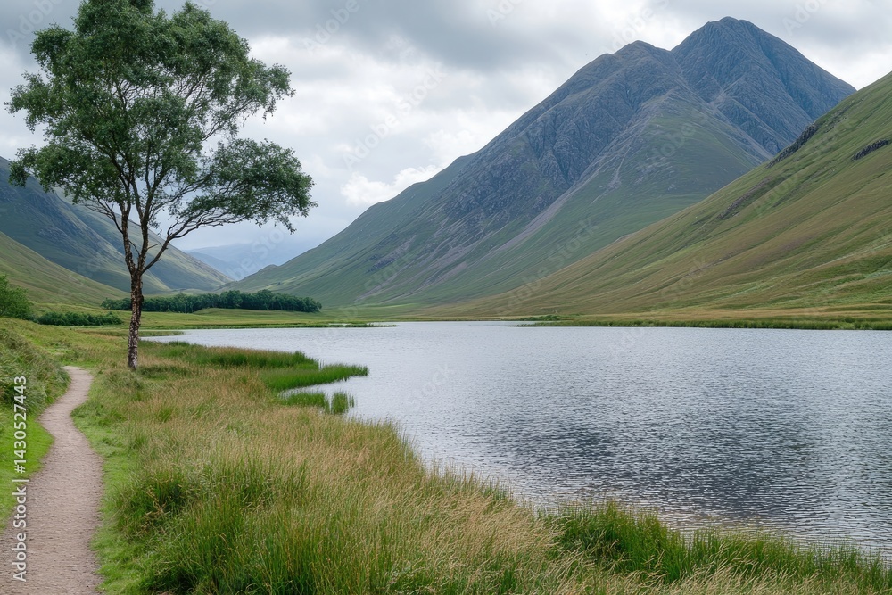 Fototapeta premium Serene Highland Lake