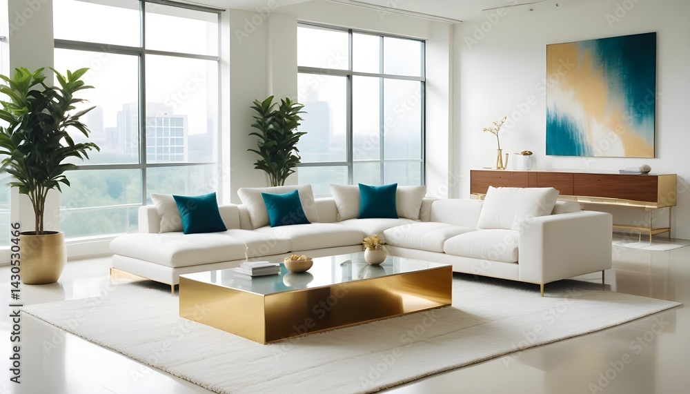 Fototapeta premium interior modern design room 3d