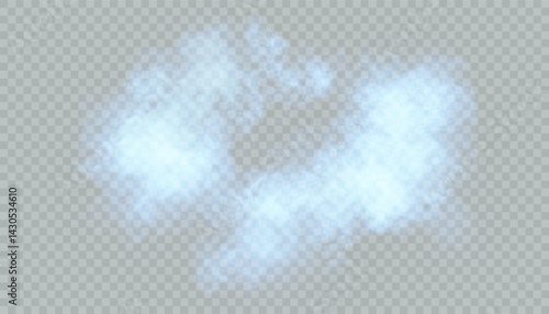 Light blue smoky haze with airy texture and subtle gradient dispersal. Ideal for dreamy digital art, abstract scenes, or tranquil visual effects in clean compositions.