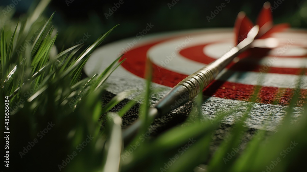 Obraz premium Dart Target in Grass
