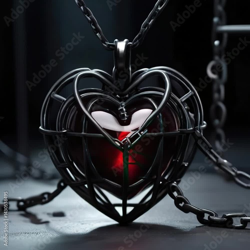 Wallpaper Mural heart beat in cage symbol of love video Torontodigital.ca