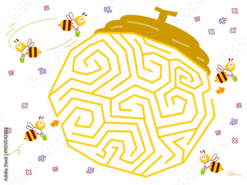 蜂の巣の迷路