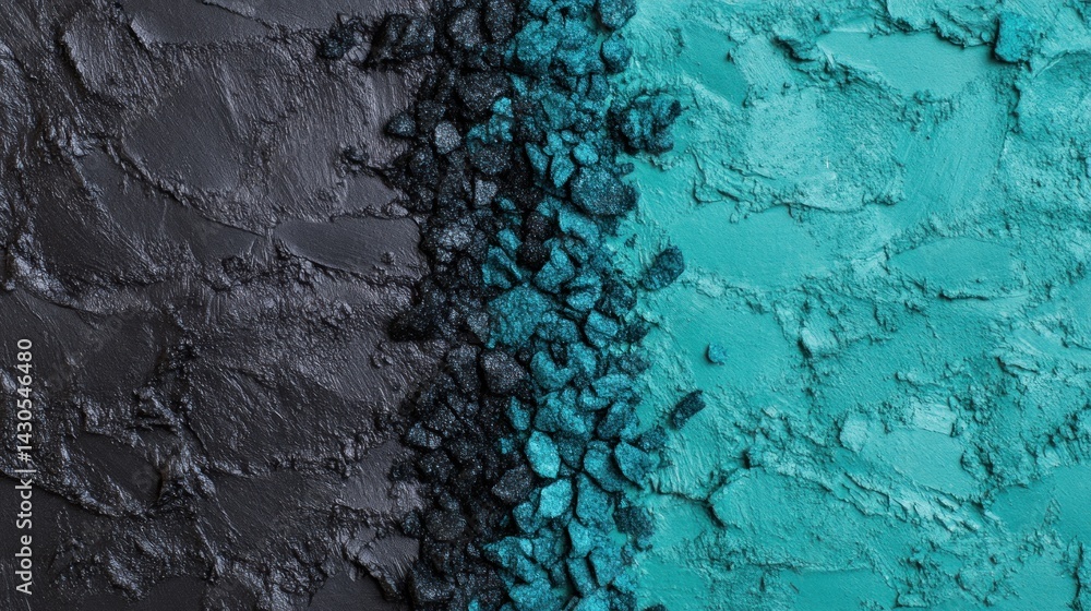 Dark teal and black textured eyeshadow palettes. Dark teal and black textured eyeshadow palettes.
