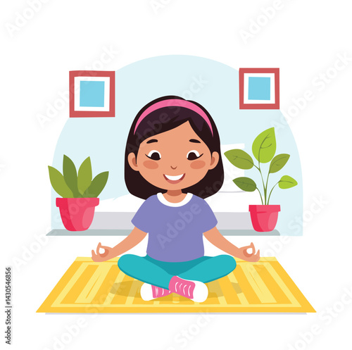 little girl playing with a toy house