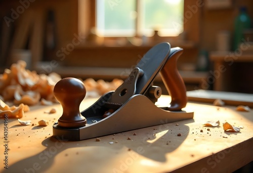 Wallpaper Mural Woodworking plane isolated on white background Torontodigital.ca