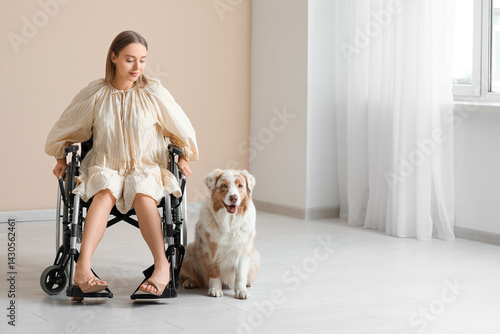 Beautiful young woman in wh...